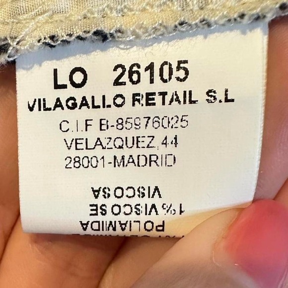 Vilagallo Blue White Striped Open Cardigan Sweater Size 40 / US 8 Pearls Tweed - Picture 5 of 8